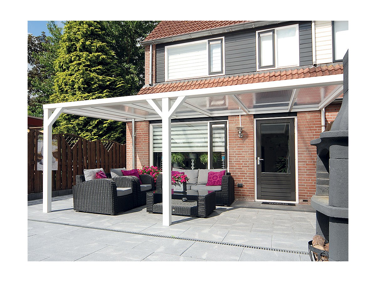Pergola Aluminium Elita - Weiß - 4x3 m günstig kaufen