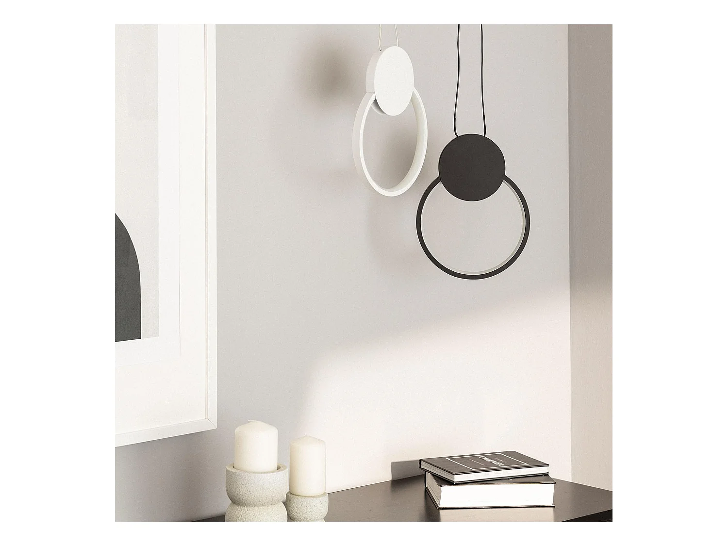 Lampada a Sospensione LED 10W Metallo Stendhal Bianco