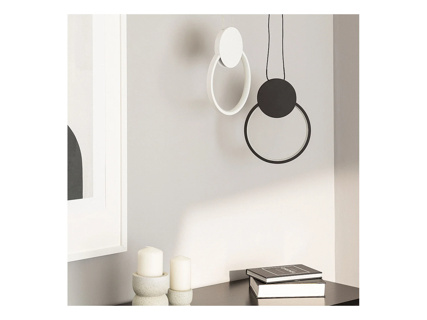 Lampada a Sospensione LED 10W Metallo Stendhal Bianco