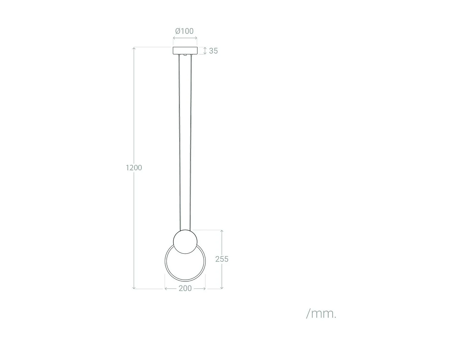 Suspension LED Métal 10W Stendhal Blanc