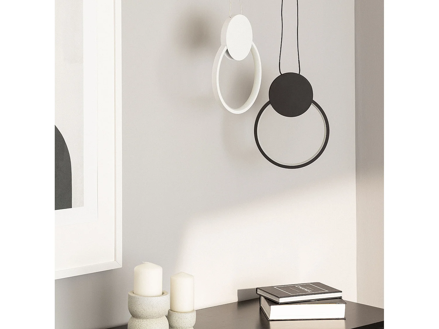 Suspension LED  10W Aluminium Stendhal Blanc