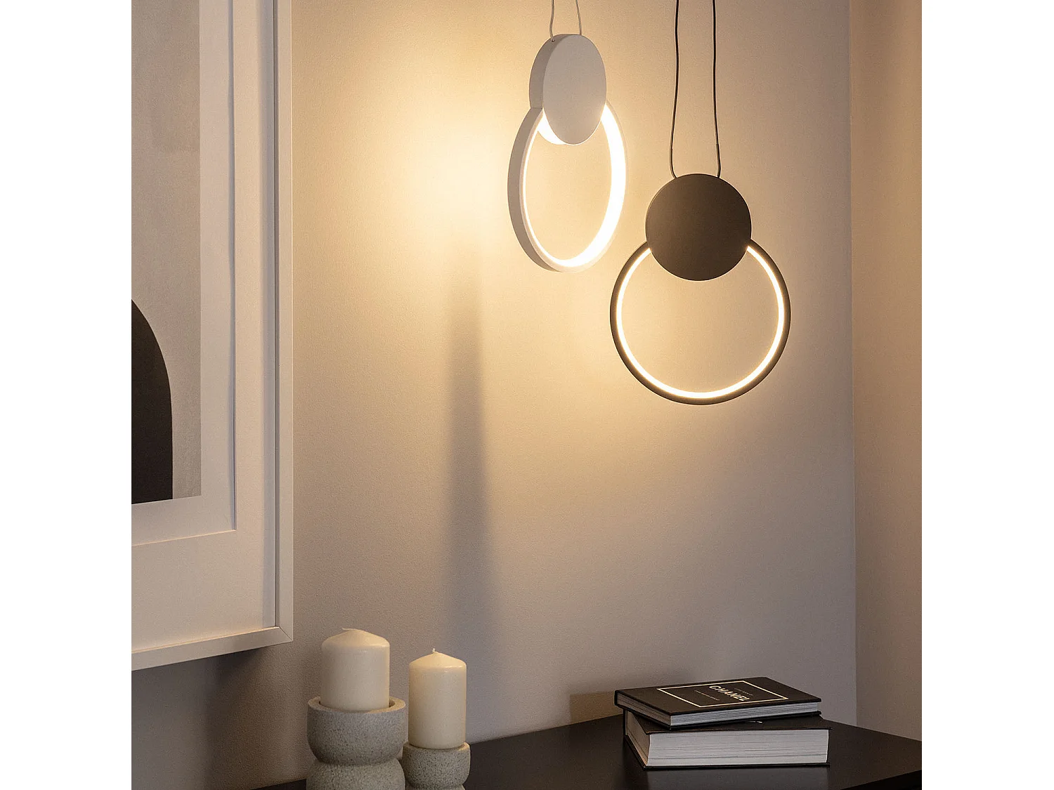 Suspension LED  10W Aluminium Stendhal Blanc