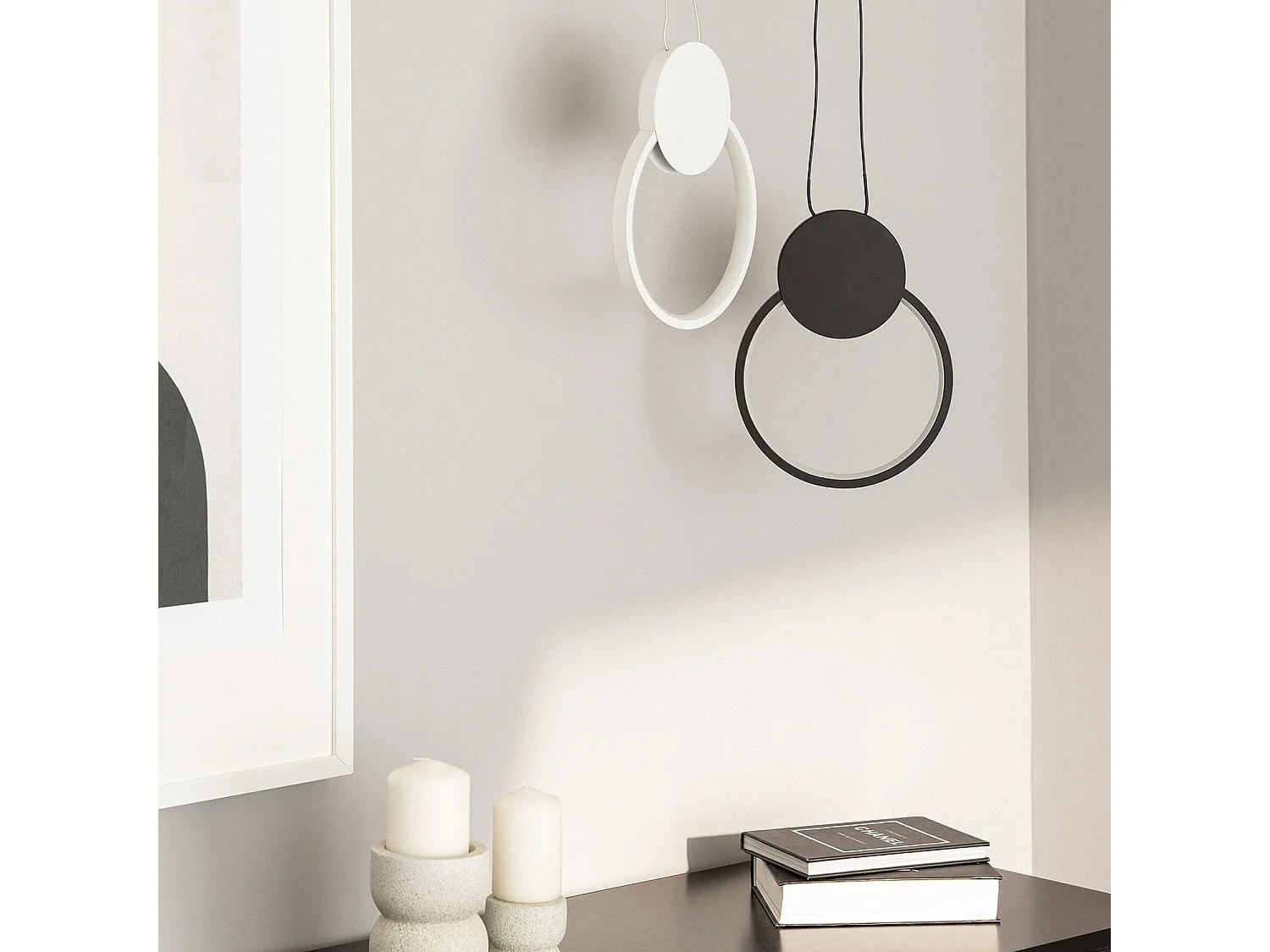 Suspension LED  10W Aluminium Stendhal Blanc