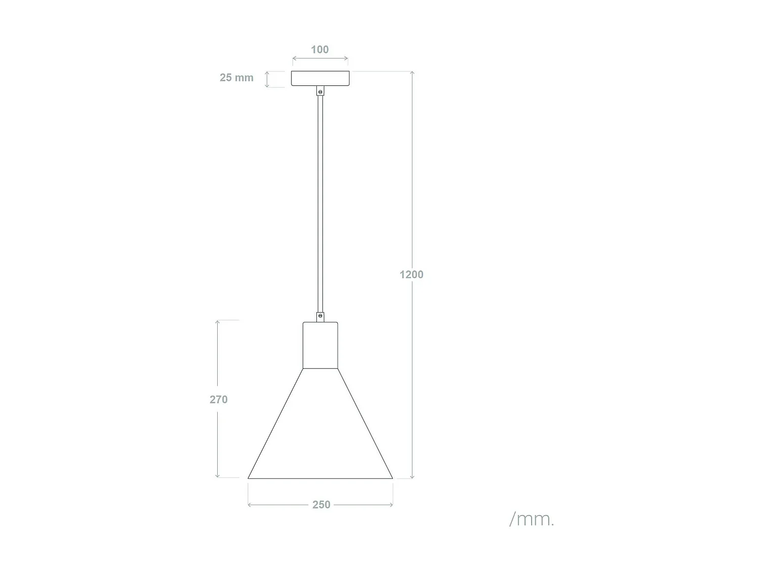 Suspension Métal et Bois Arbat Noir