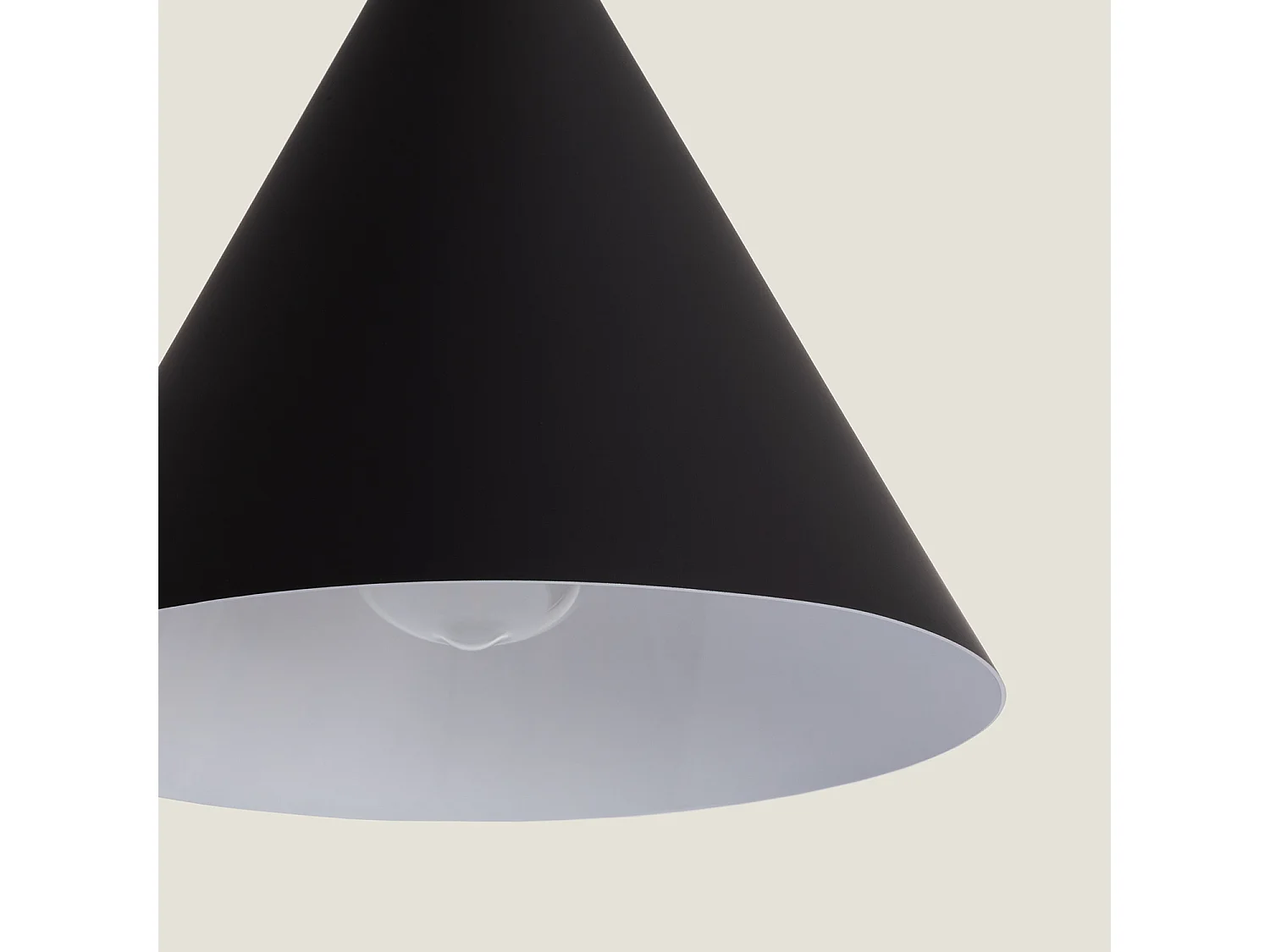 Lámpara Colgante Aluminio y Madera Arbat Negro