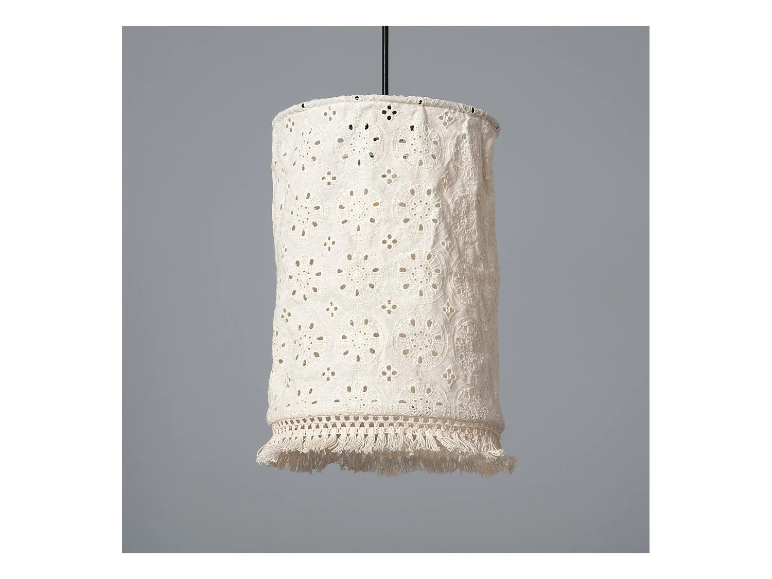 Lampada a Sospensione Cotone Otomí Bianco Rotto