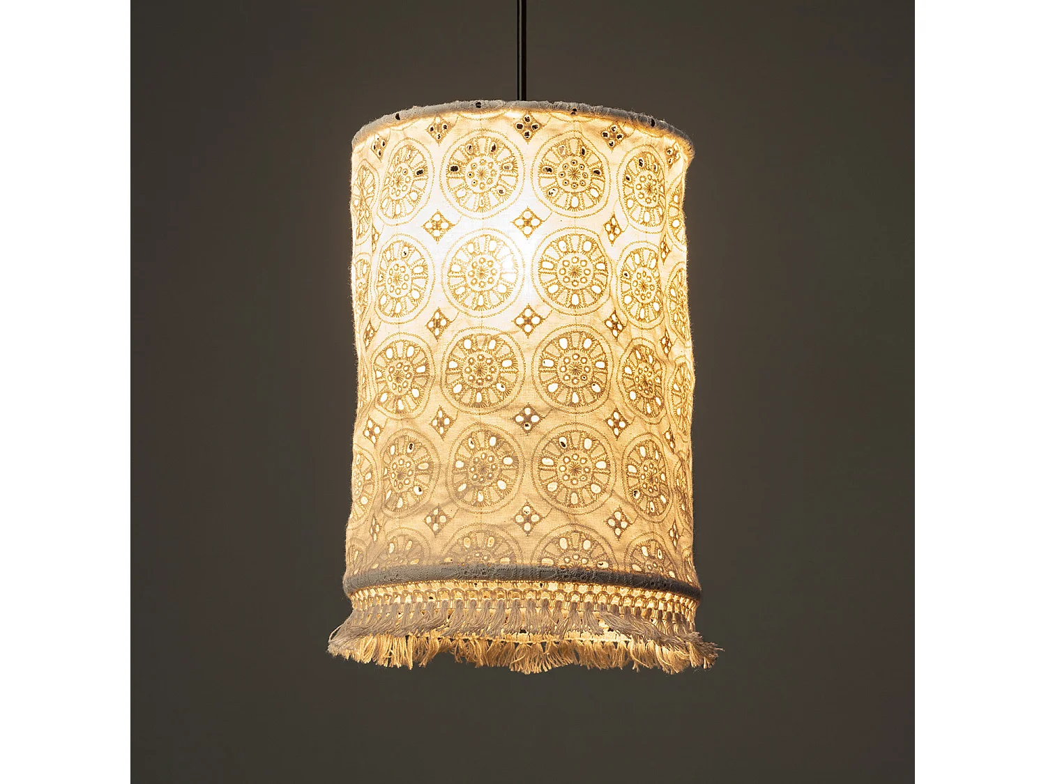 Suspension Coton Otomí  Blanc cassé