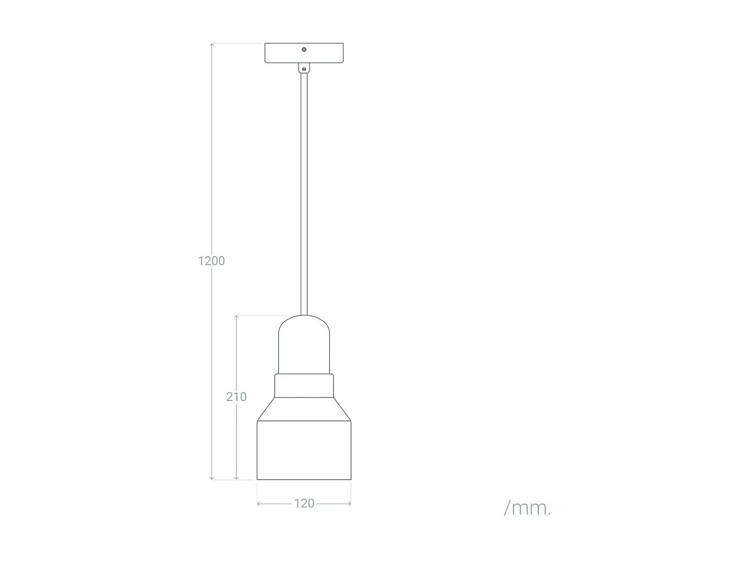 Lampada a Sospensione Cemento e Legno Luster Terracotta