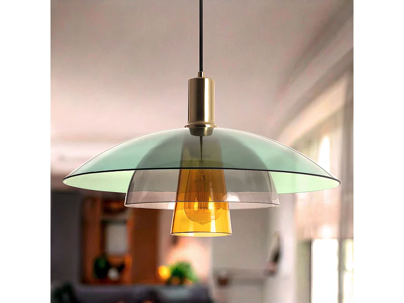 Lampada a Sospensione Vetro Dolly Multicolore