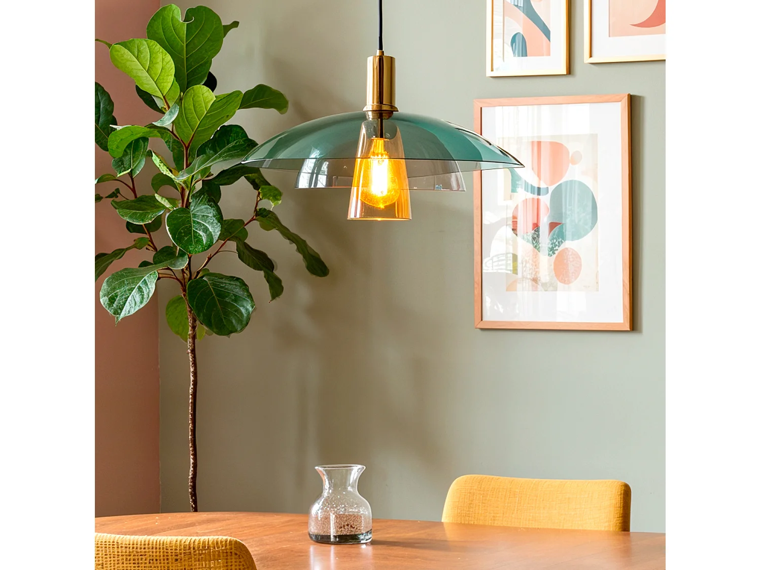 Lampada a Sospensione Vetro Dolly Multicolore