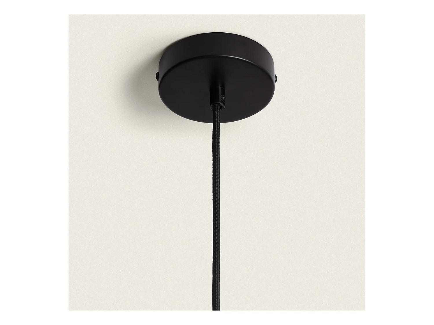 Suspension Métal Hexagone Noir