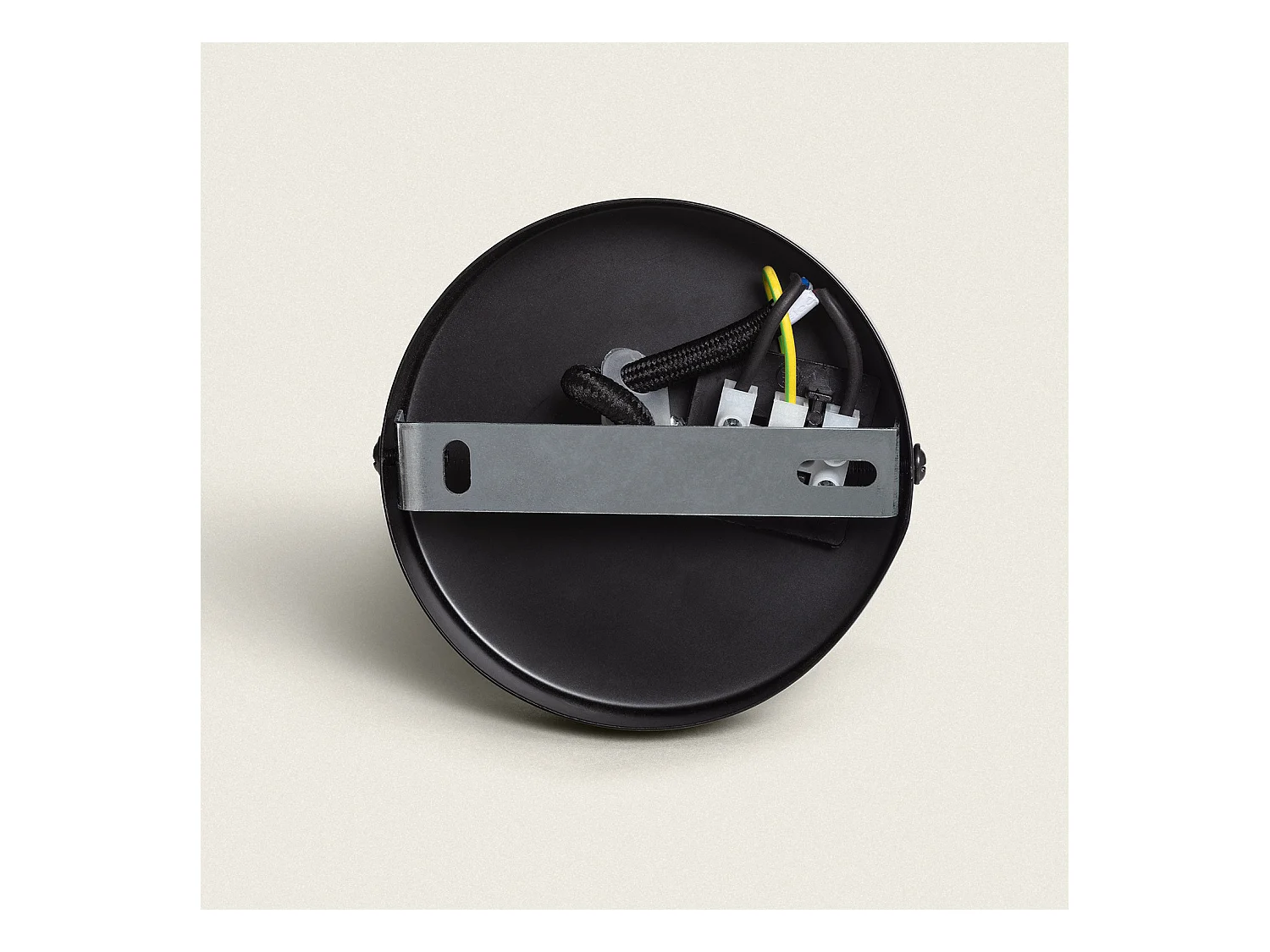 Suspension Métal Hexagone Noir