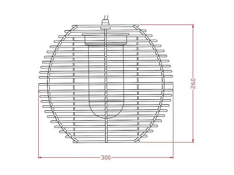 Suspension Extérieur Asha  Brun