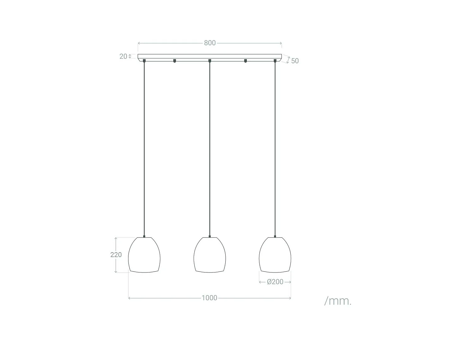 Suspension Papier Tressé Mahali 3 Spots ILUZZIA  Naturel