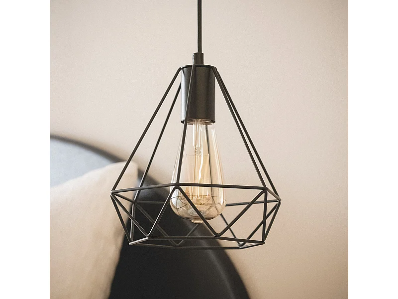 Lámpara Colgante Metal Sardo Negro