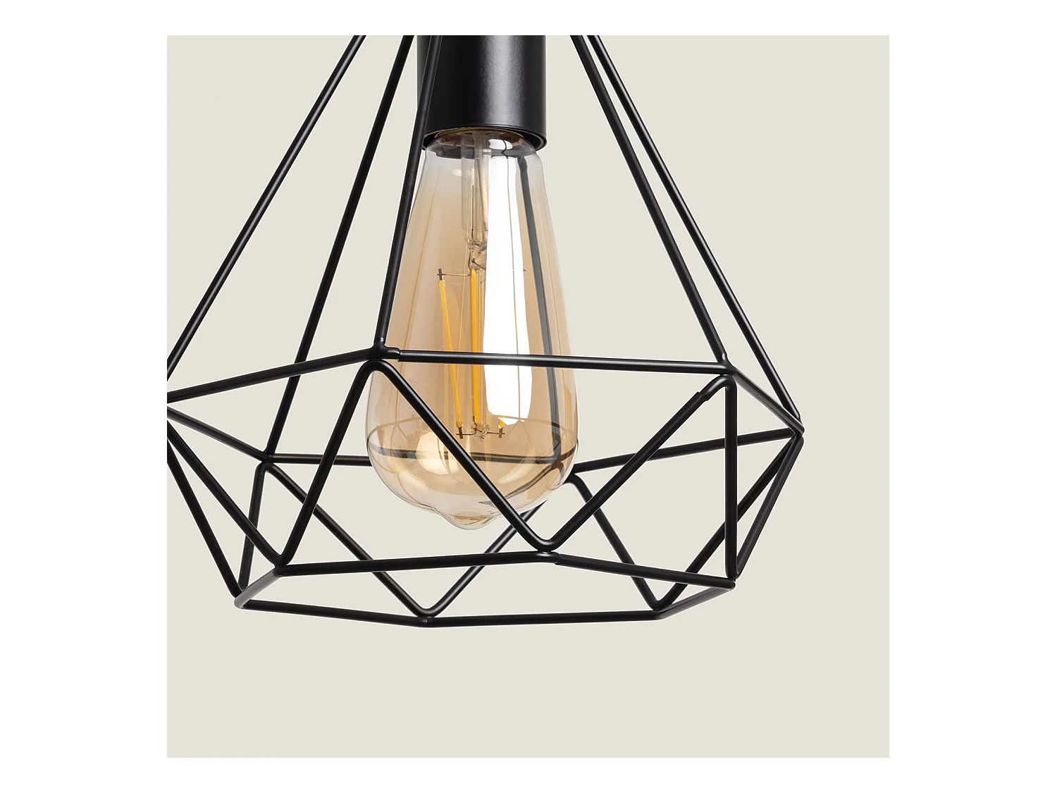 Suspension Métal Sardo Noir