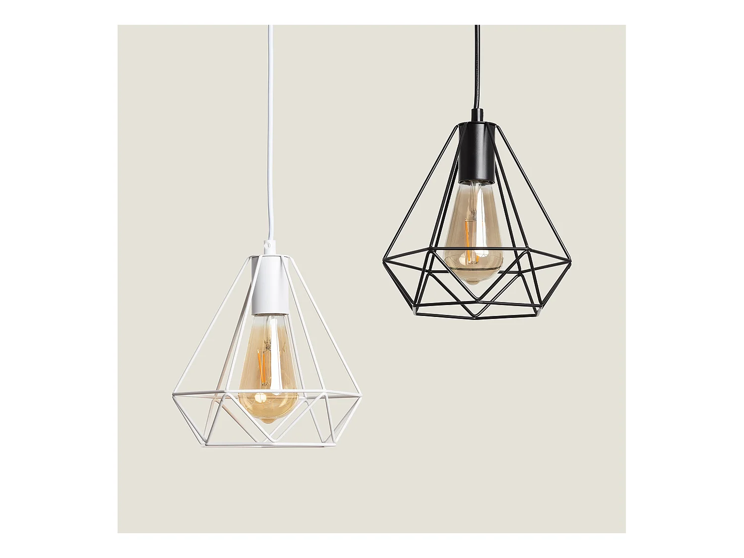 Suspension Métal Sardo Noir