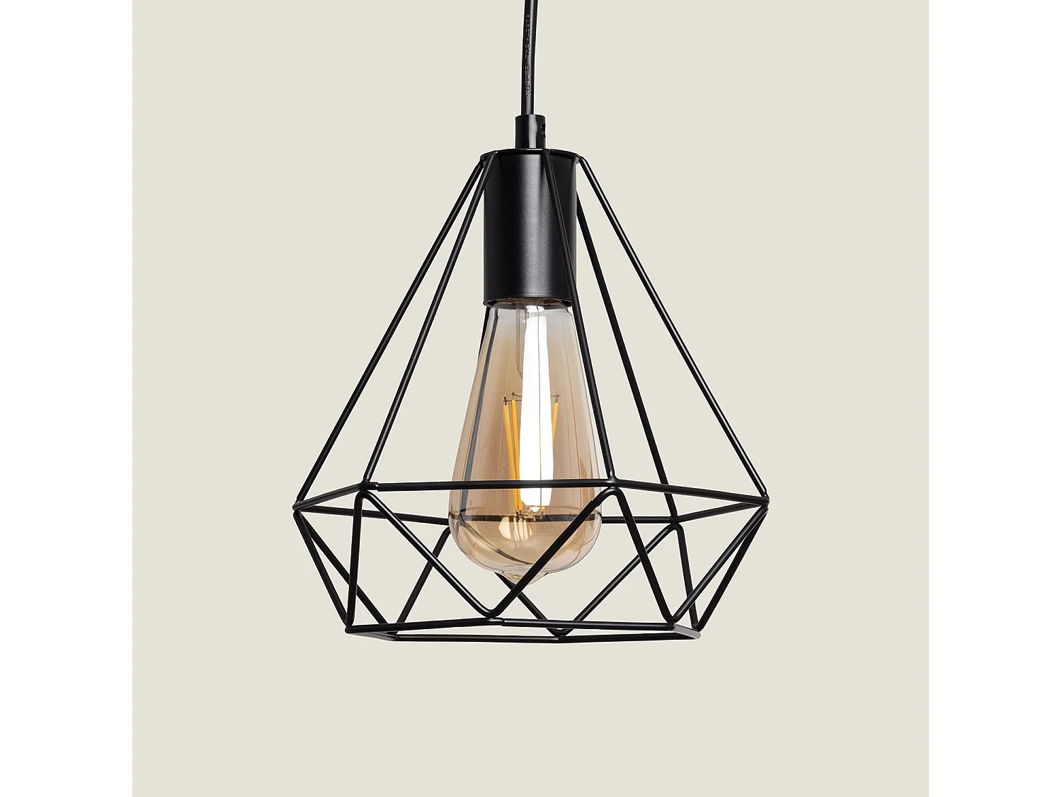 Suspension Métal Sardo Noir