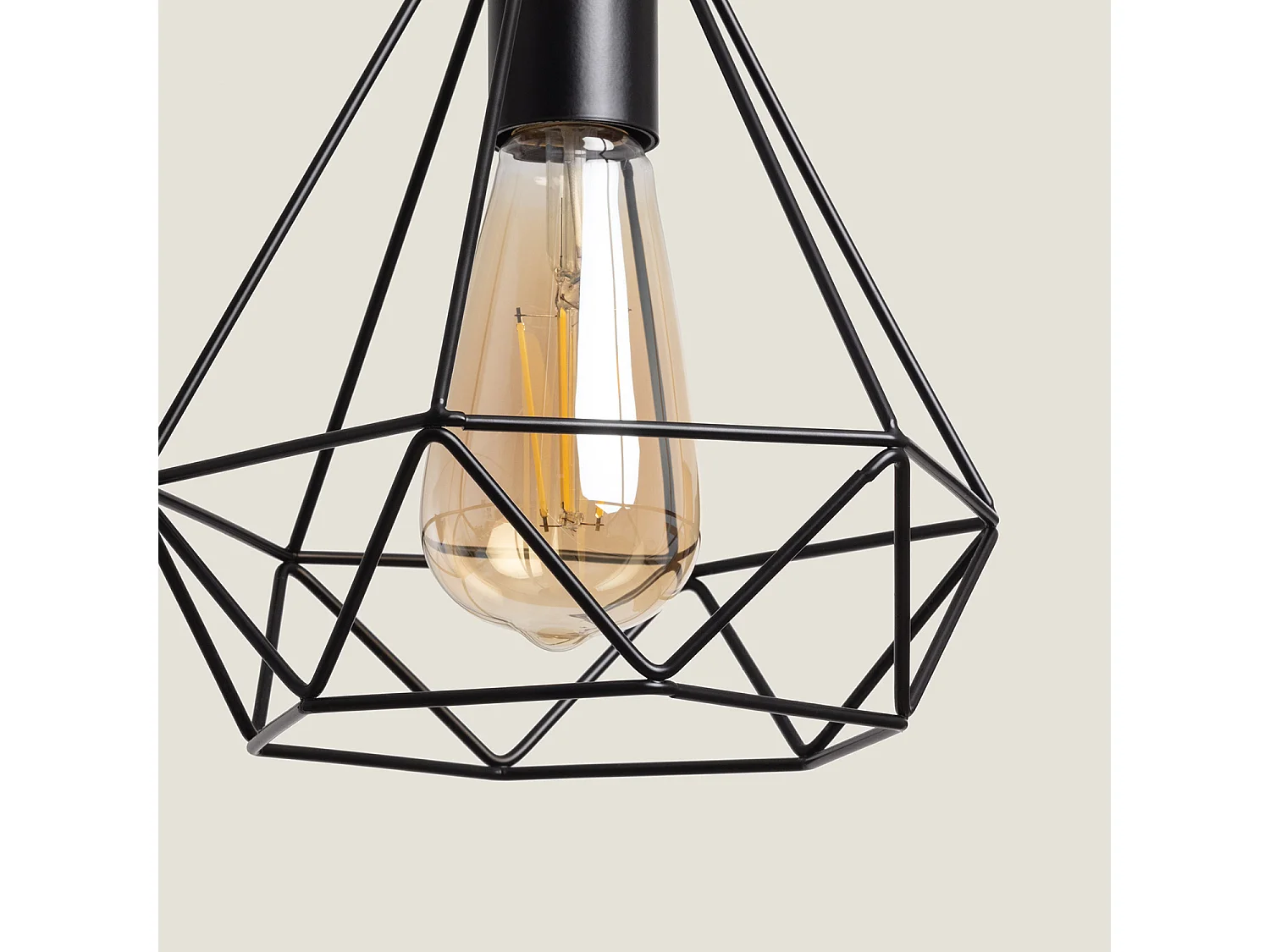 Suspension Métal Sardo Noir