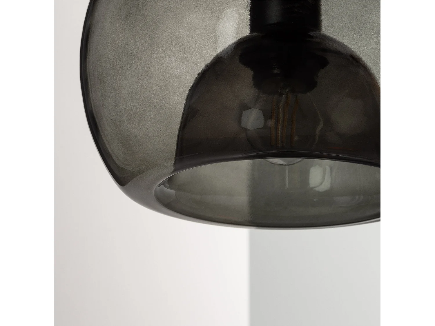 Suspension Verre Vaca Noir