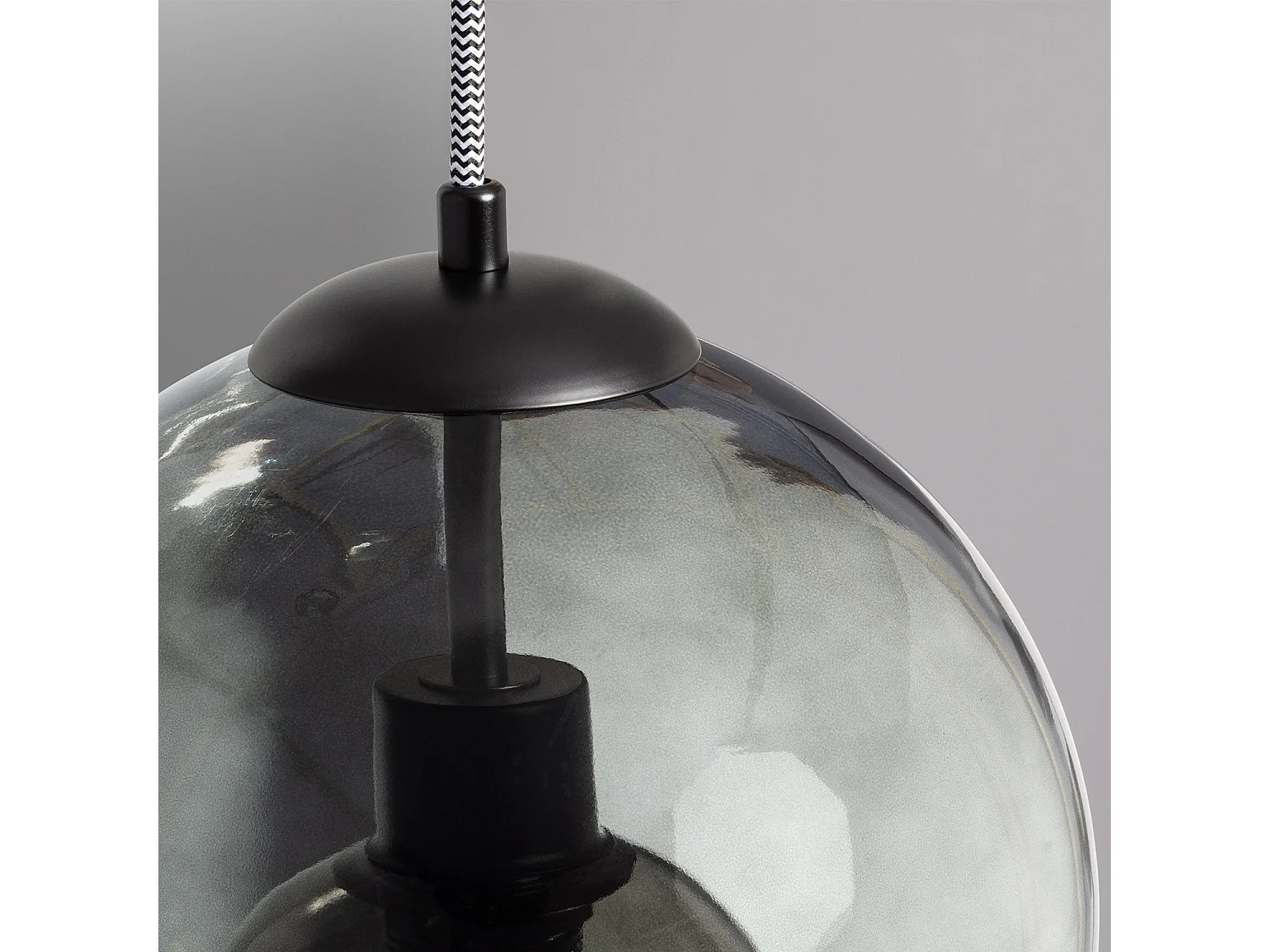 Suspension Verre Vaca Noir