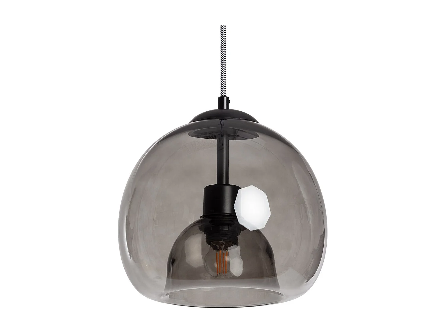 Lámpara Colgante Cristal Vaca Negro