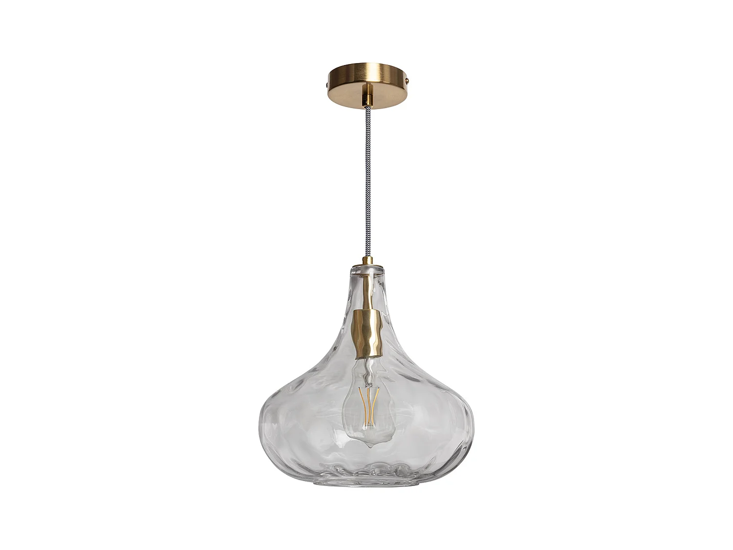 Lampada a Sospensione Vetro Tassel Trasparente