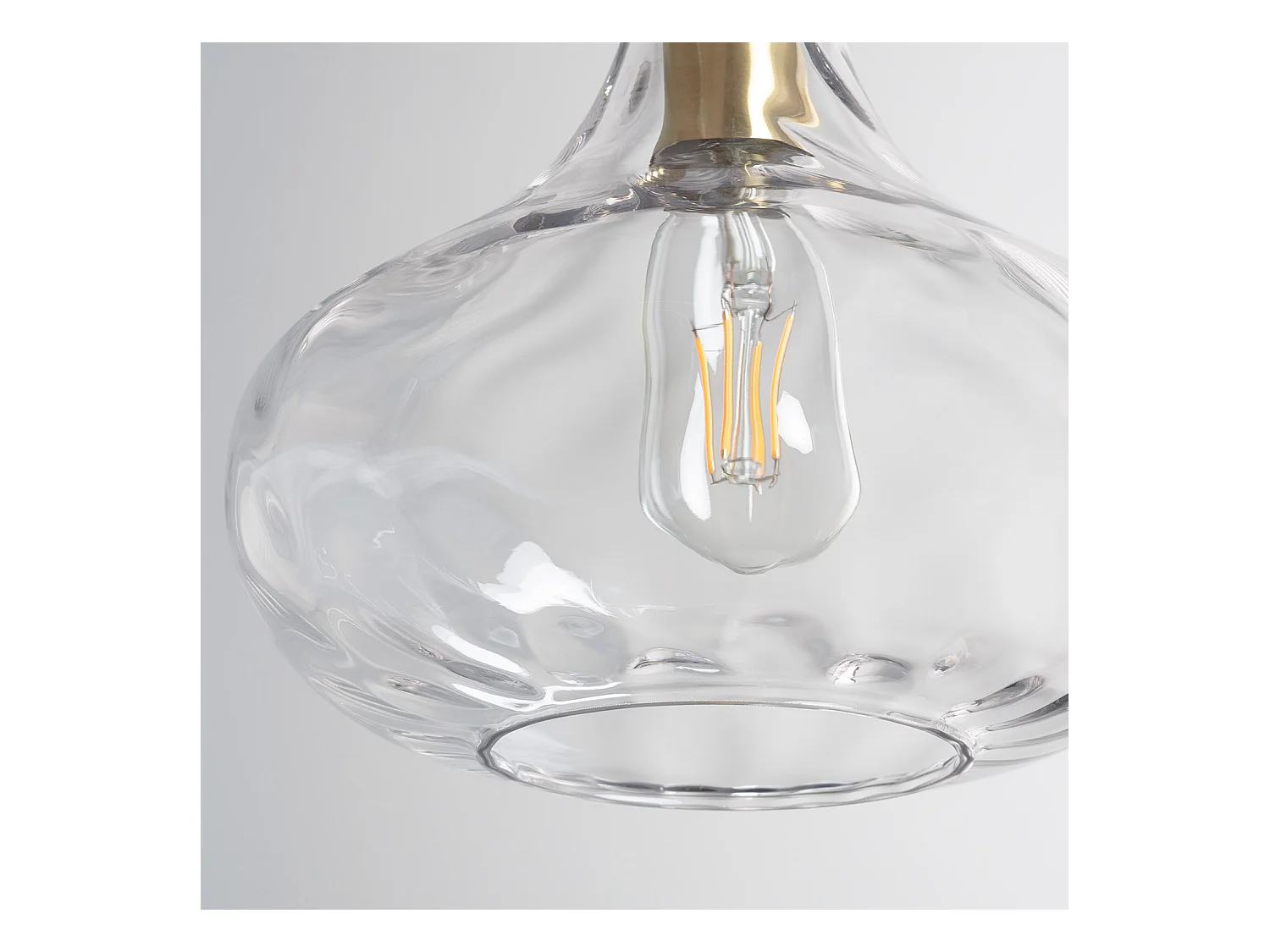 Lampada a Sospensione Vetro Tassel Trasparente