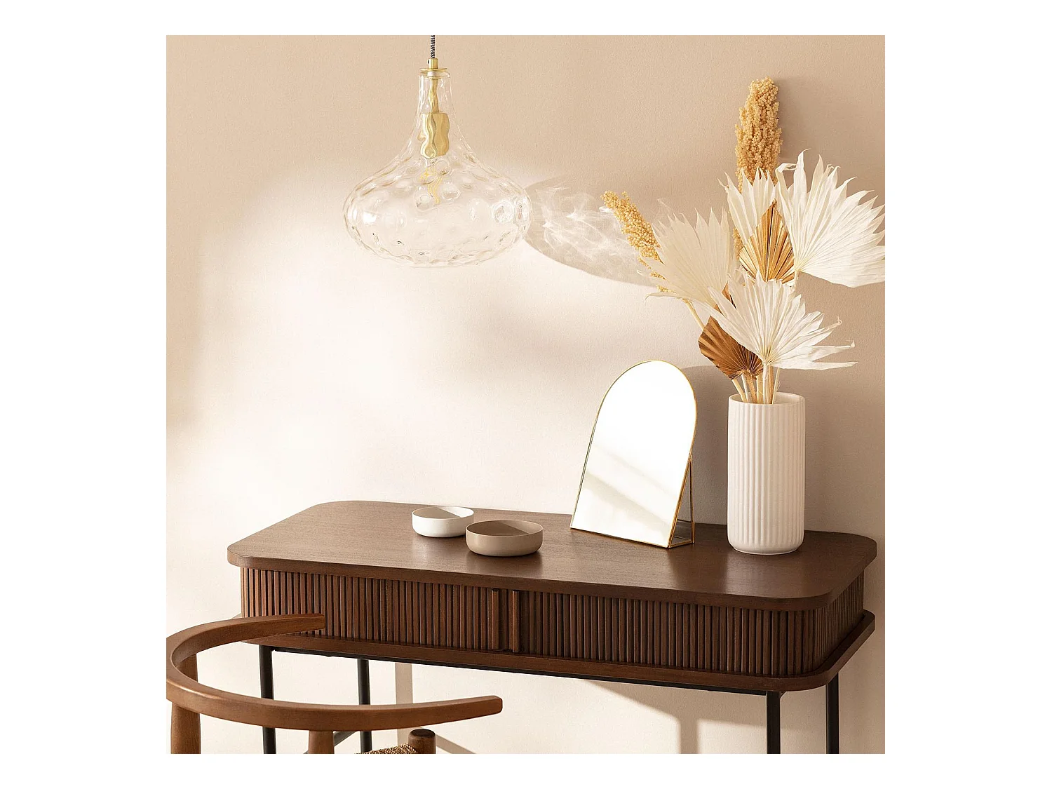 Lampada a Sospensione Vetro Tassel Trasparente