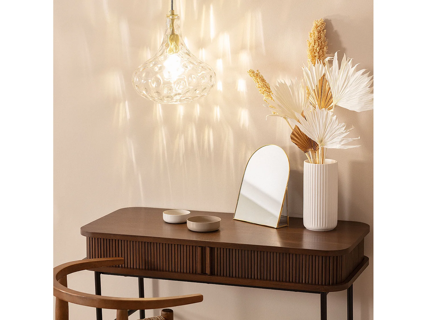 Suspension Verre Tassel Transparent