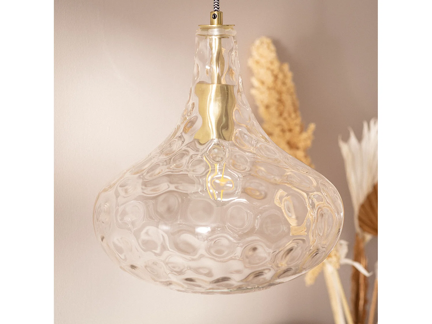 Suspension Verre Tassel Transparent