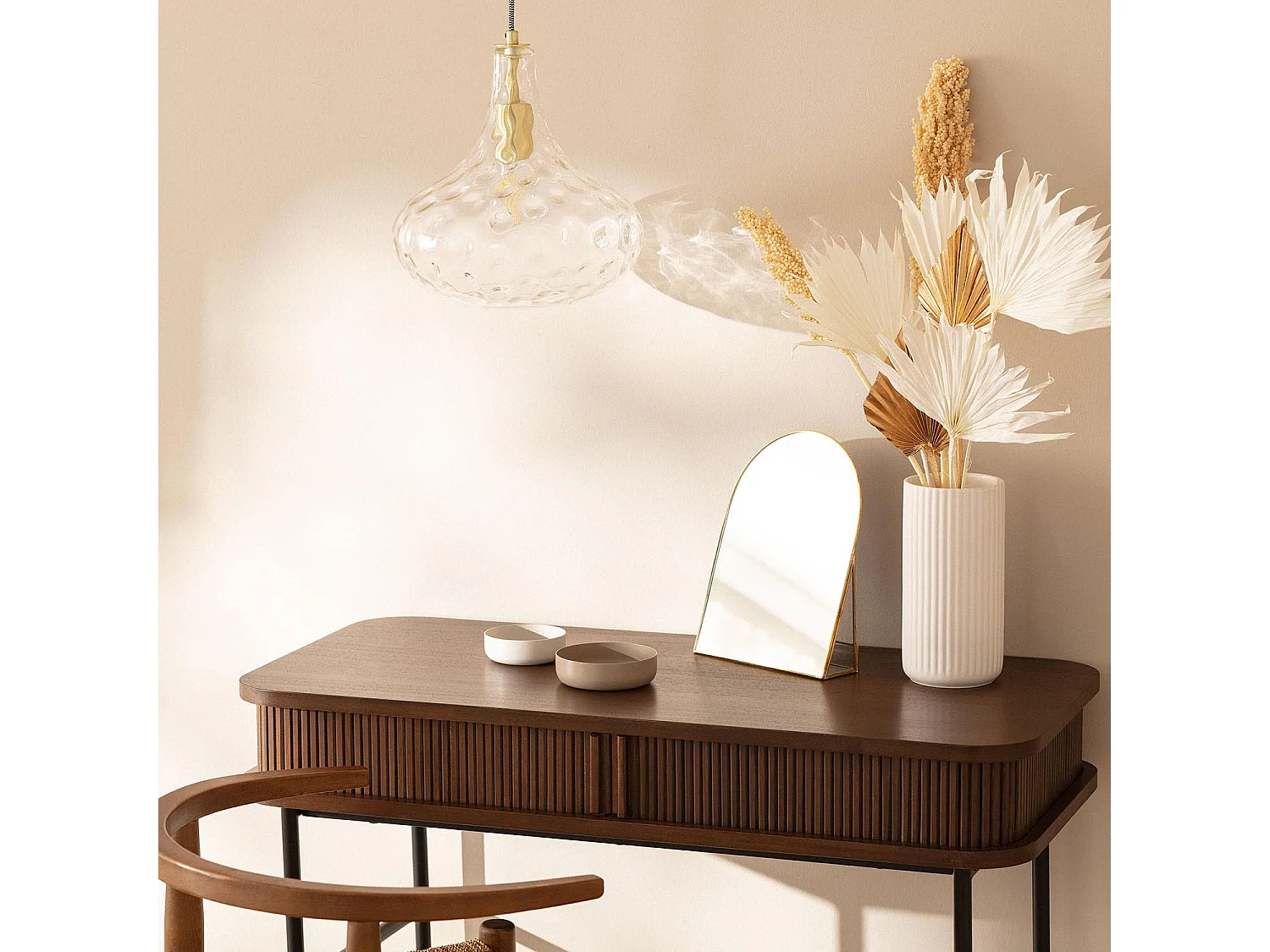 Suspension Verre Tassel Transparent