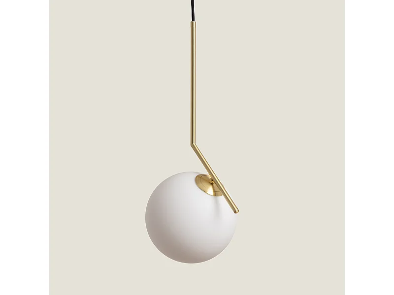 Lámpara Colgante Metal y Cristal Moonlight Dorado