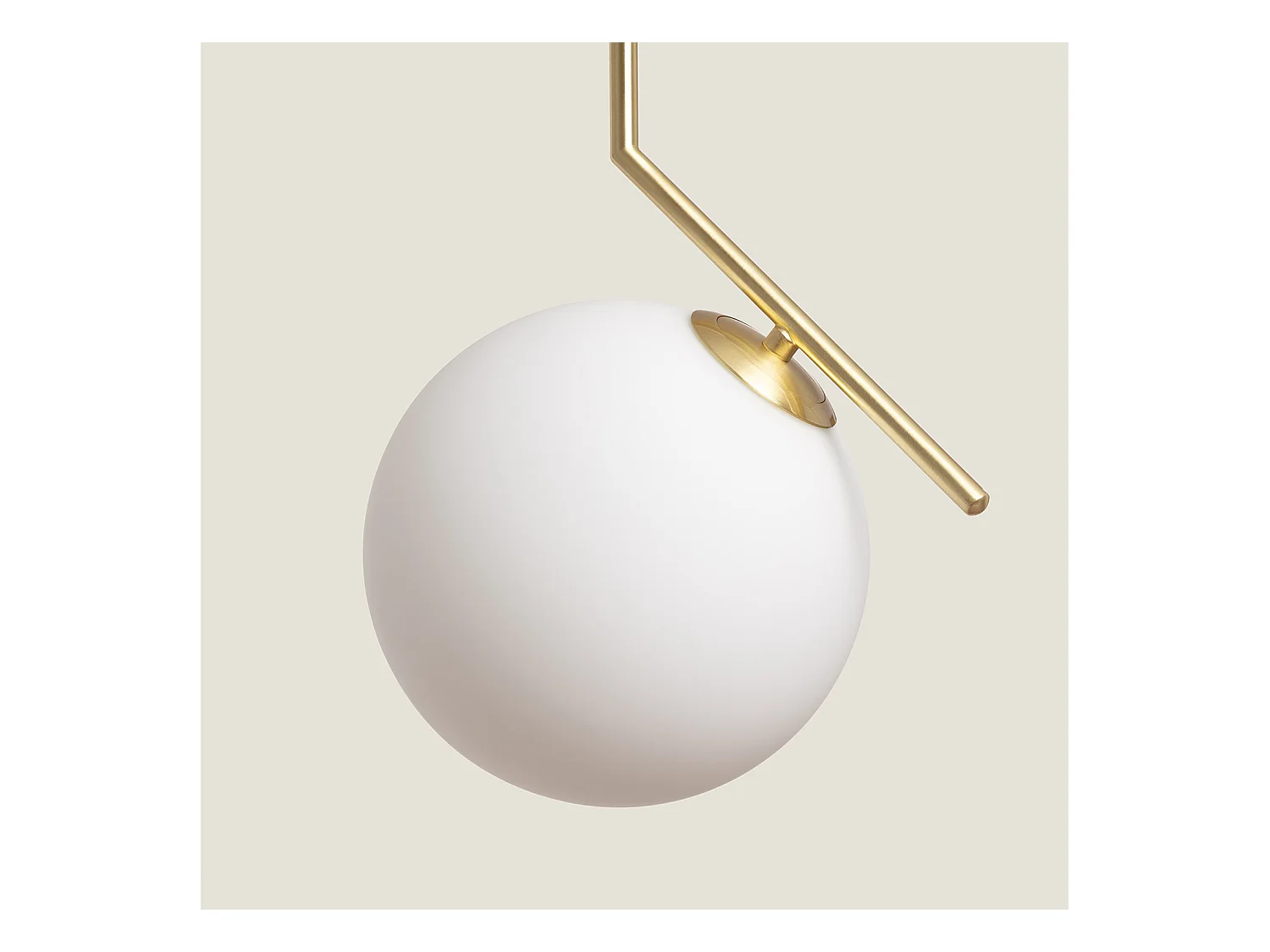 Lámpara Colgante Metal y Cristal Moonlight Dorado