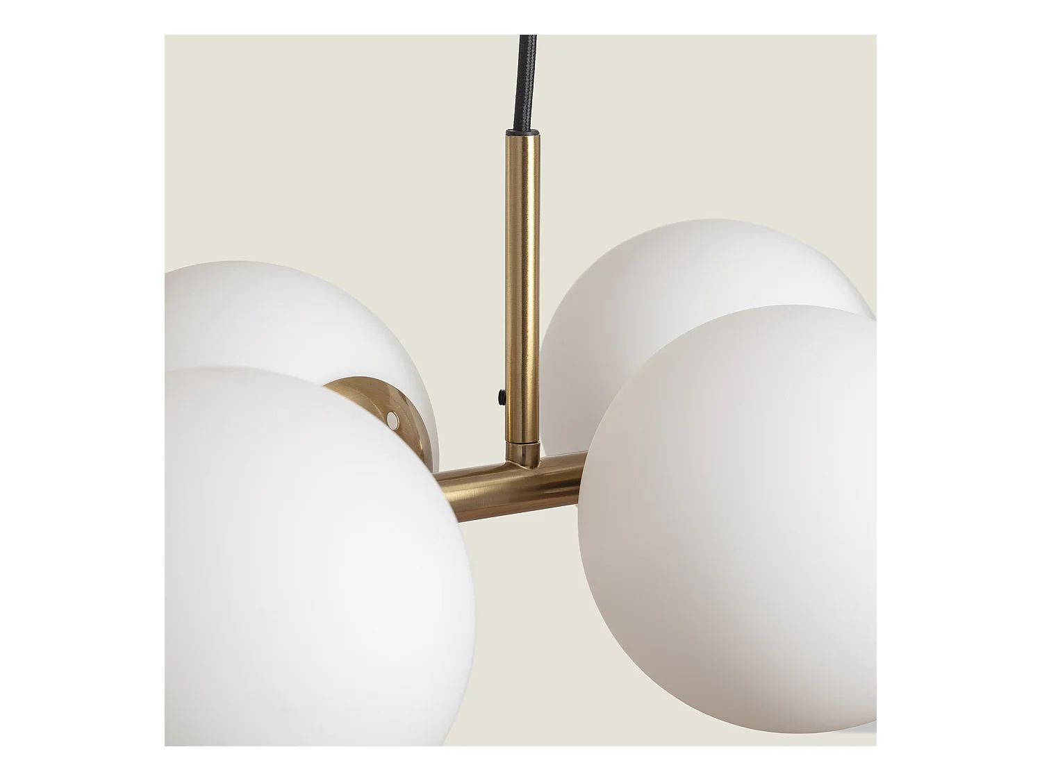 Lampada a Sospensione in Metallo Moonlight Brass 6 Faretti Oro