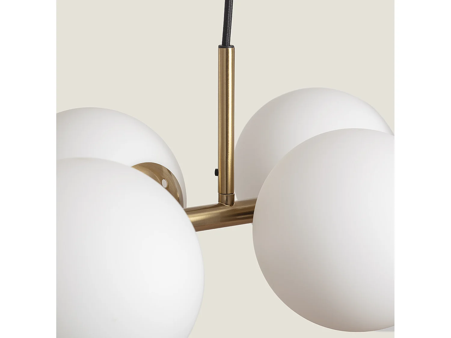 Suspension Métal et Verre Moonlight Brass 6 Spots Doré