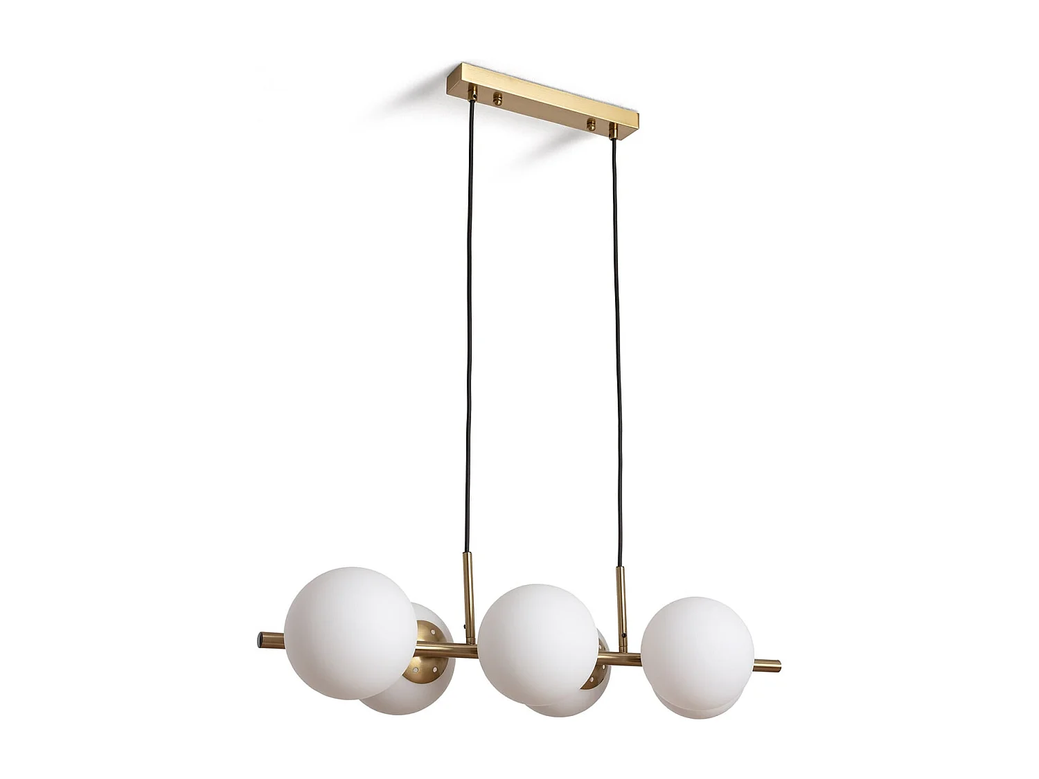 Lampada a Sospensione in Metallo Moonlight Brass 6 Faretti Oro