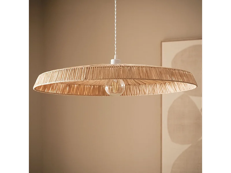 Lampada a Sospensione Fibre Naturali Yokho Naturale