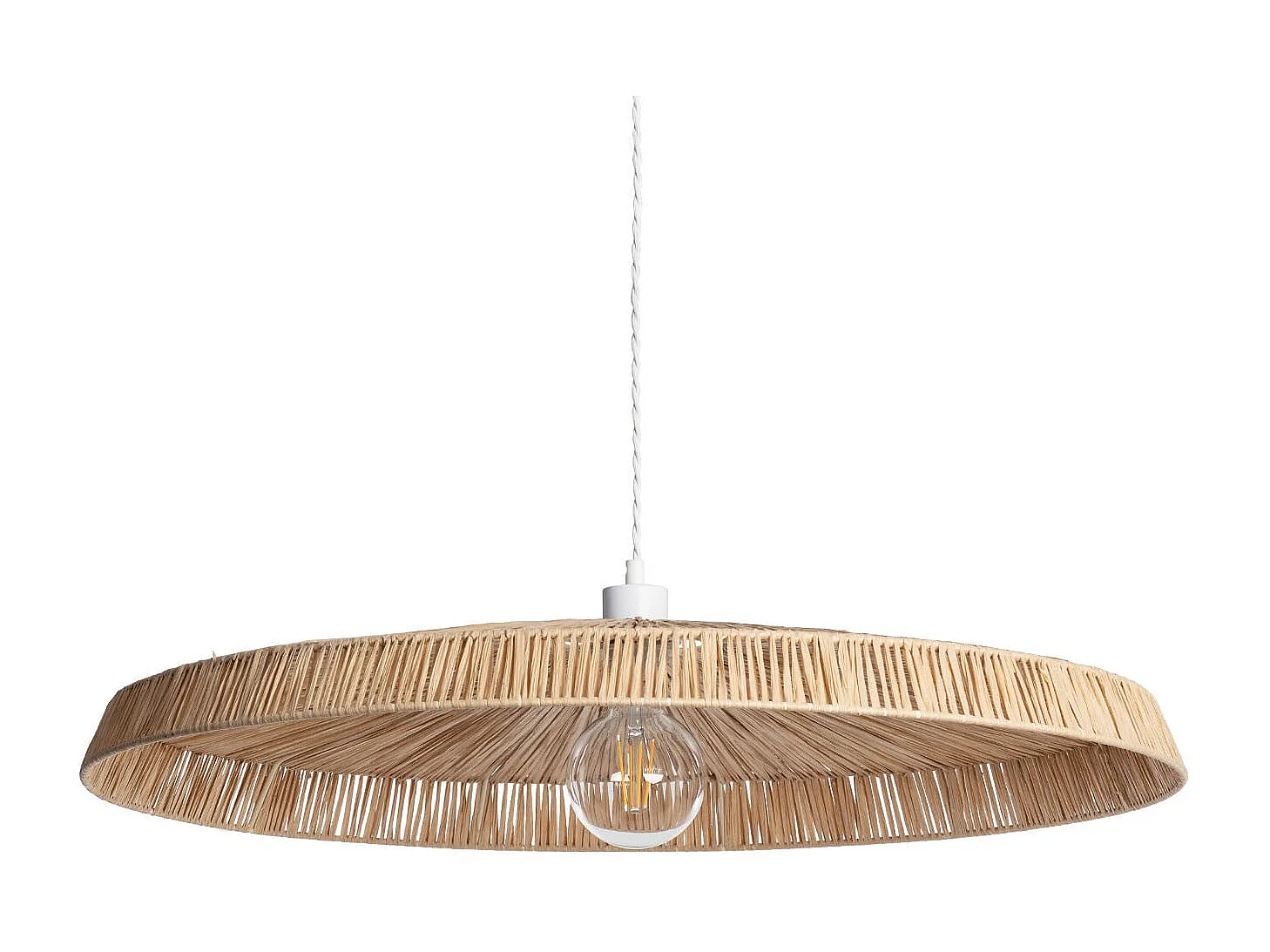 Lampada a Sospensione Fibre Naturali Yokho Naturale