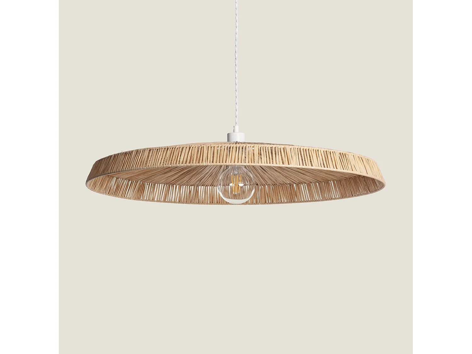 Lampada a Sospensione Fibre Naturali Yokho Naturale