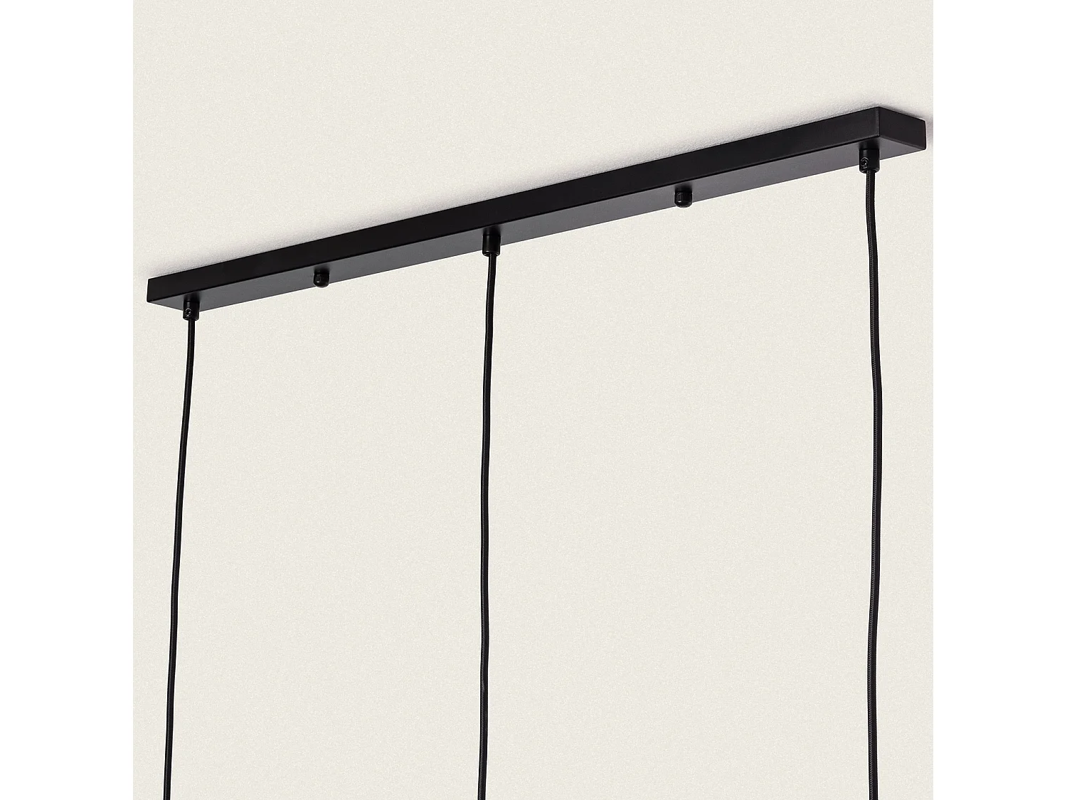 Lámpara Colgante Papel Trenzado Kirito 3 Focos Natural