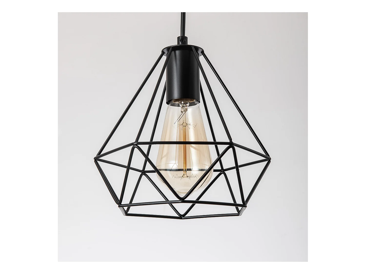 Suspension Métal Sardo 3 Spots Noir