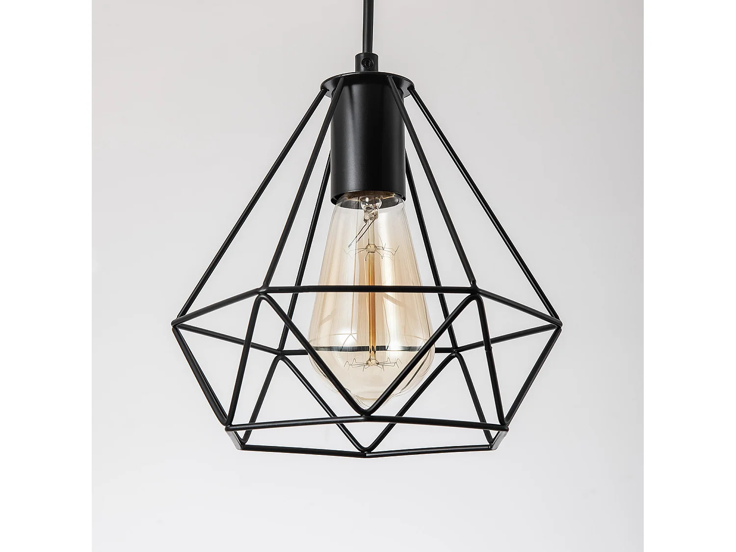 Suspension Métal Sardo 3 Spots Noir