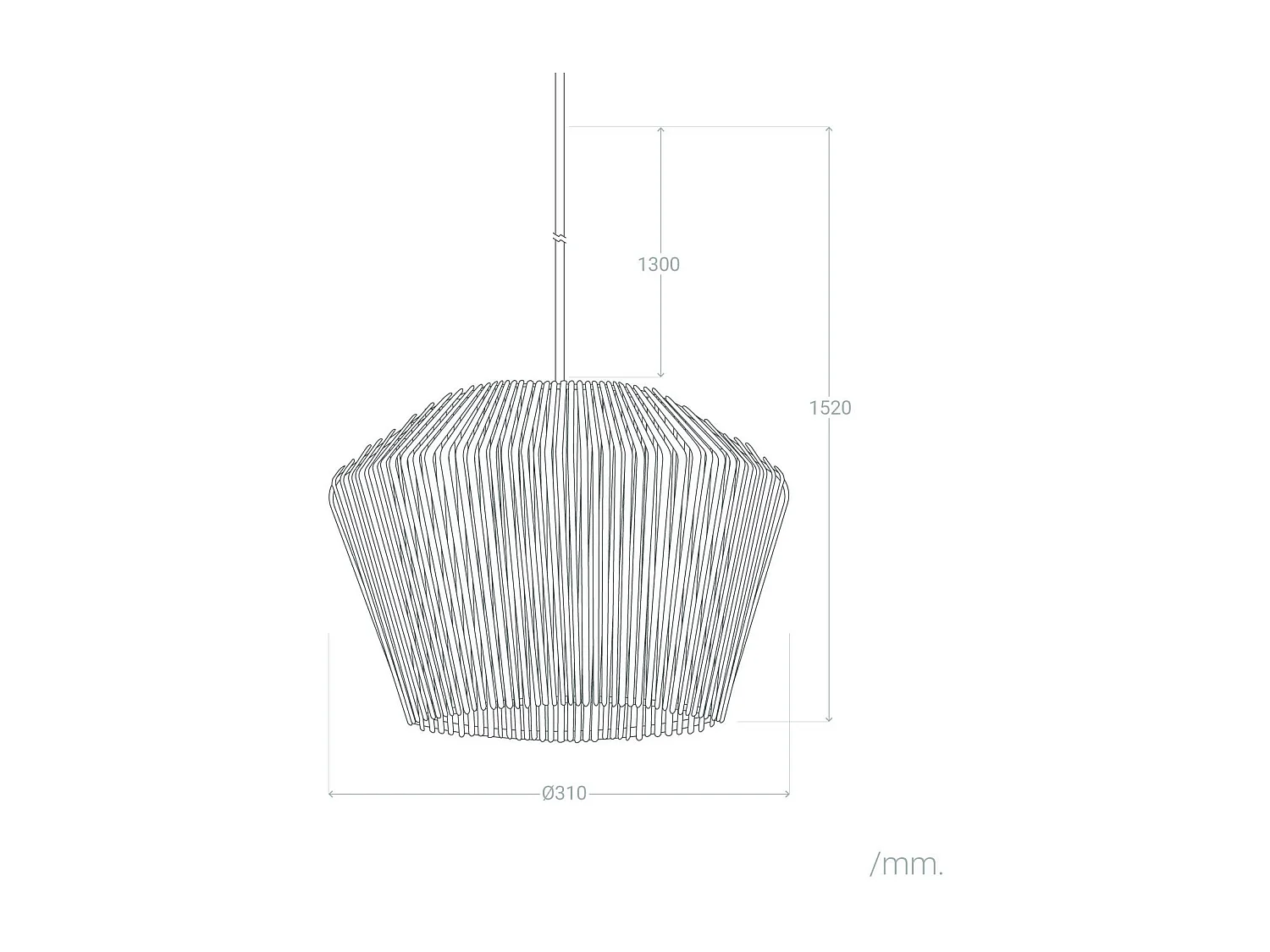 Suspension Papier Tressé Lebil