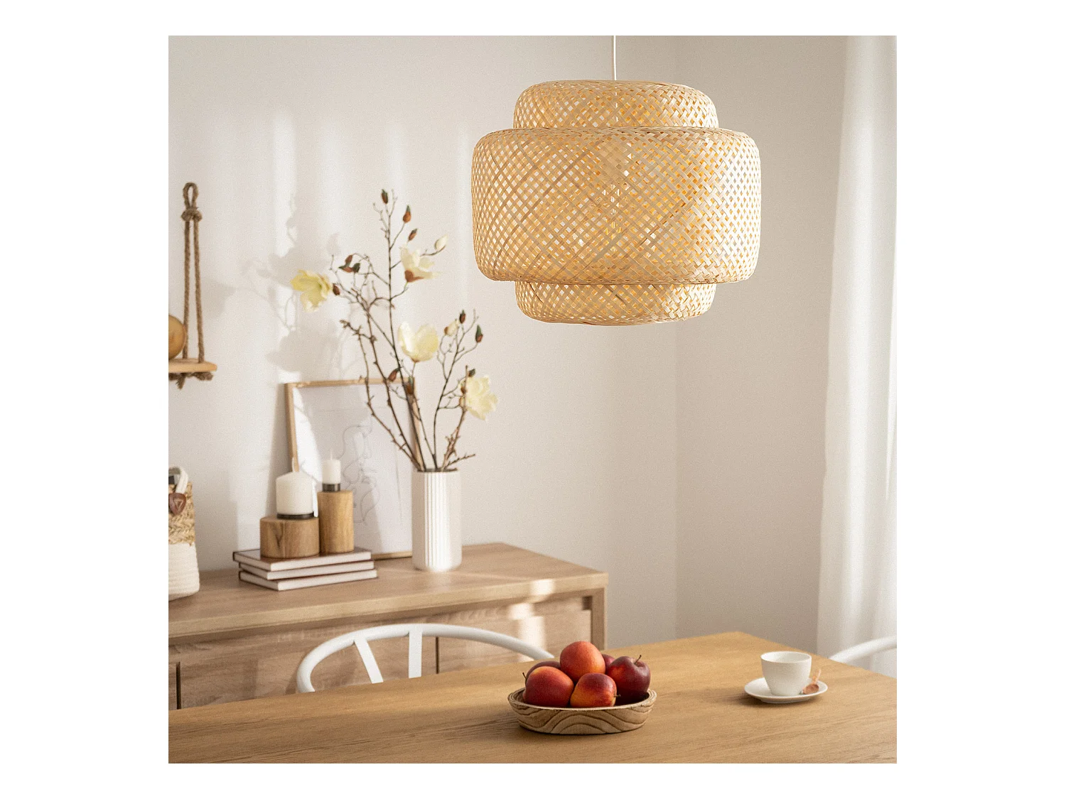 Suspension Bambou Nagua Naturel