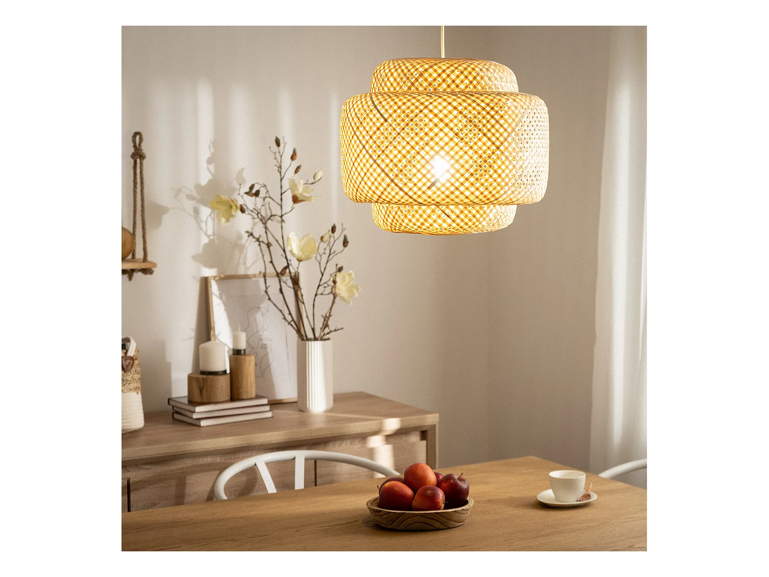 Suspension Bambou Nagua Naturel