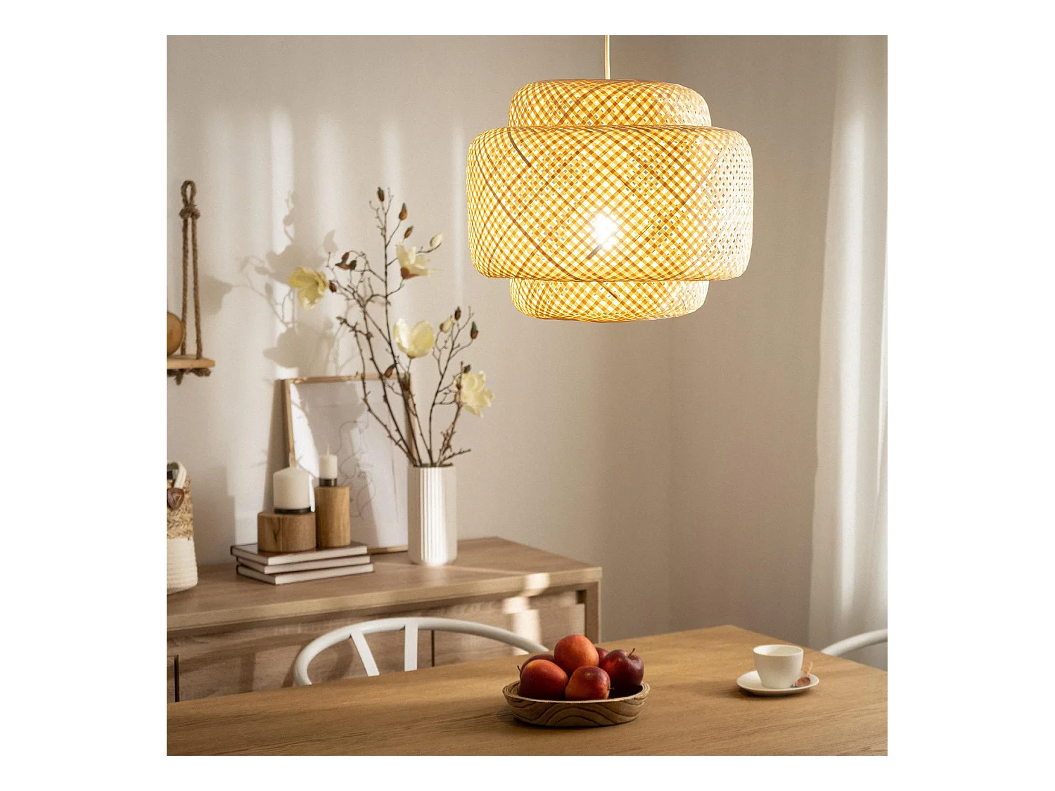 Suspension Bambou Nagua Naturel