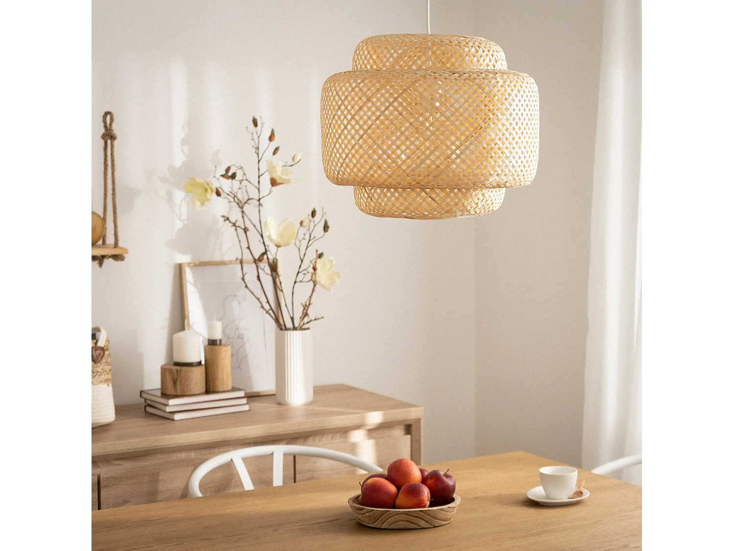 Suspension Bambou Nagua Naturel