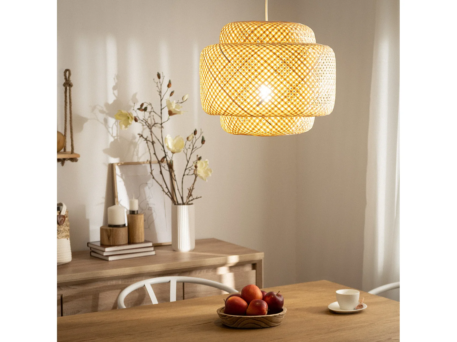 Suspension Bambou Nagua Naturel