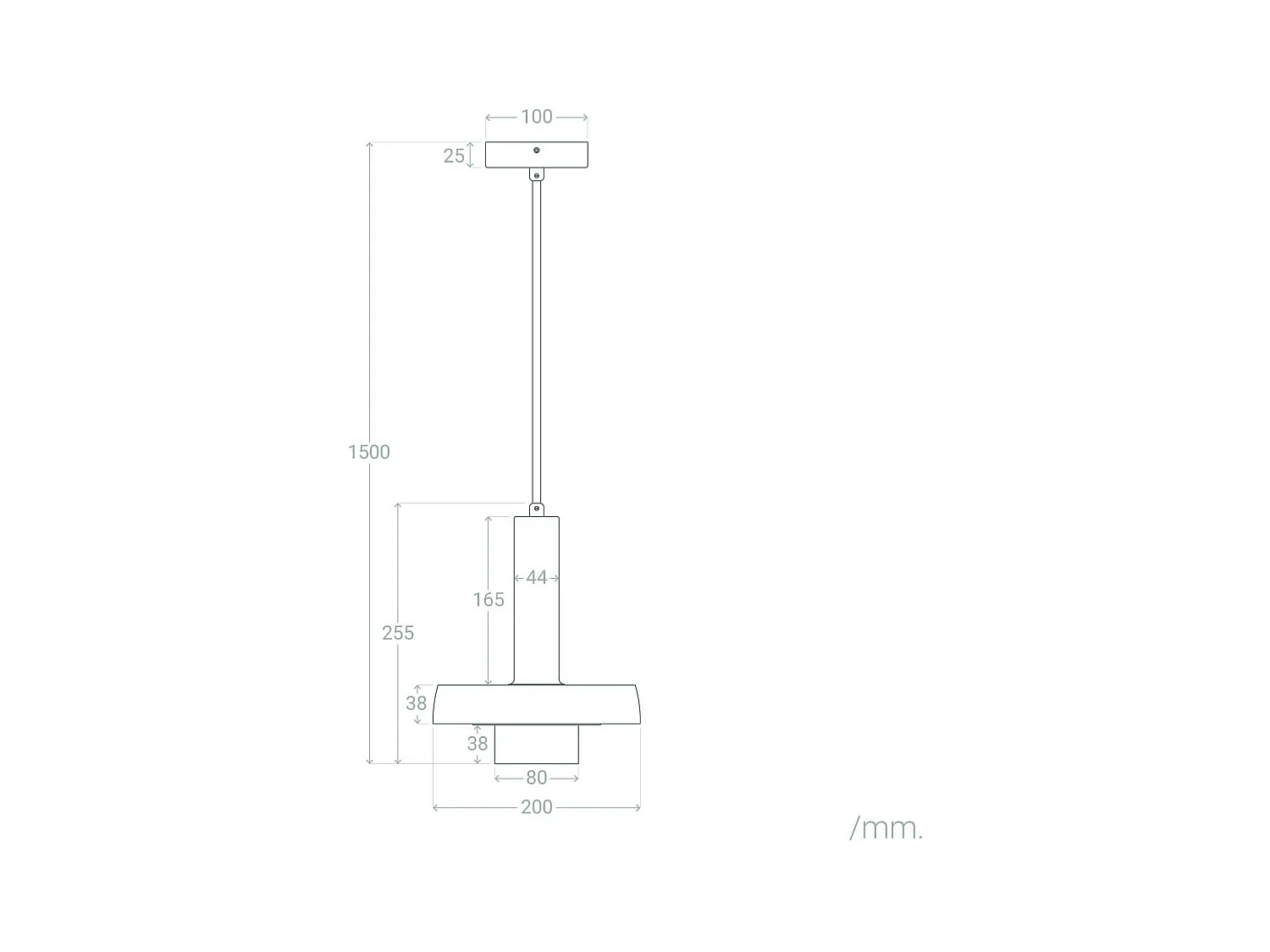 Lampada a Sospensione Metallo e Cemento Hestia Oro Rosa